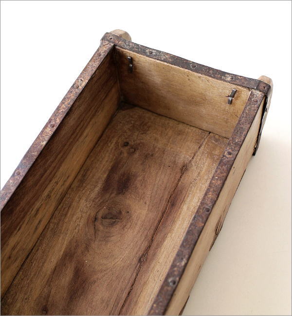 小物入れ 木製 アンティーク 卓上 収納ボックス ヴィンテージ リモコン