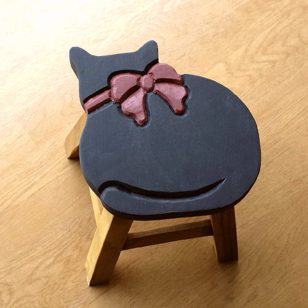 子供椅子 黒ネコさん