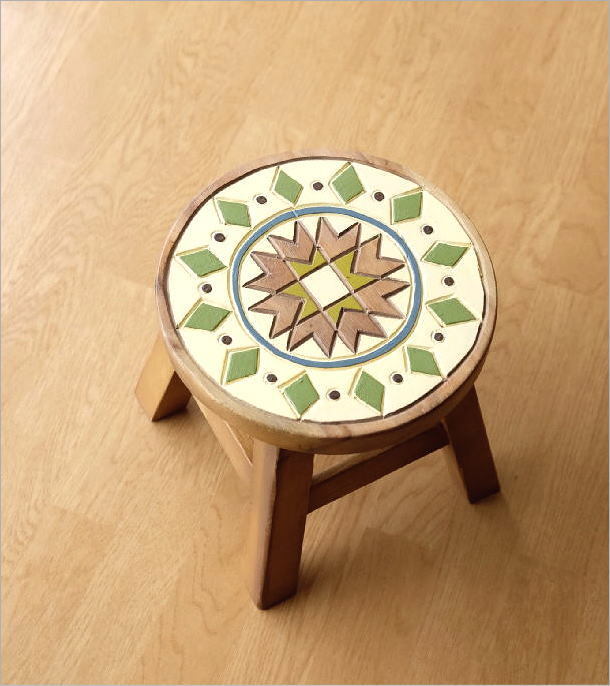 スツール 木製 椅子 いす イス ミニスツール 玄関 花台 ミニテーブル 