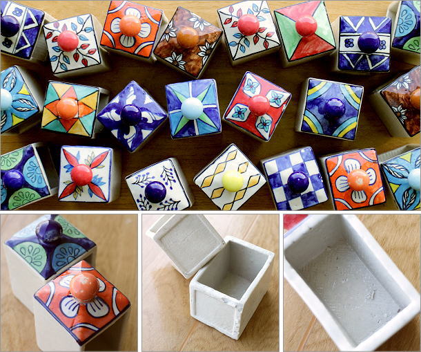 アンティーク小物入れ　木枠に陶器の引き出し 小物入れ 引き出し ミニチェスト 卓上 木製 陶器 アンティーク