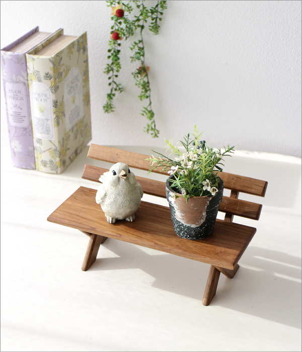 木製中卓　飾台 楽天市場】【中古】花台 平卓 力蔵 長辺 約22.5cm 長方卓 飾台 置き物