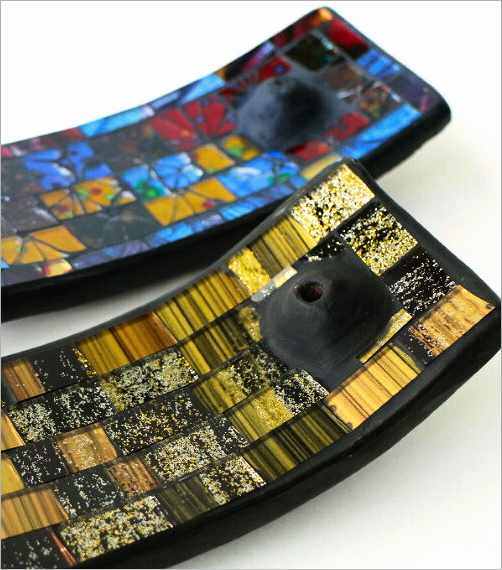 インセンスホルダー お香立て お香たて おしゃれ ガラス トレー トレイ