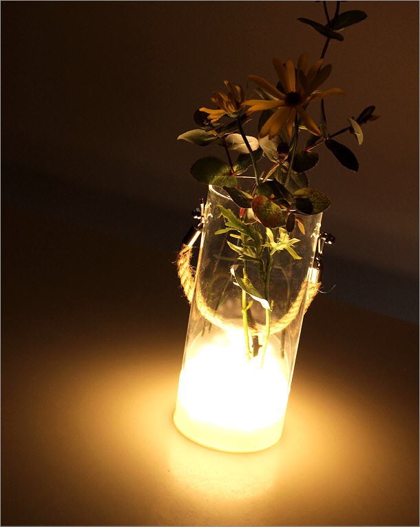 ジェダイ ジェードライト ガラス 花瓶 フラワーベース 花瓶 花びん おしゃれ ガラス フラワーベース LED ライト ゴールド