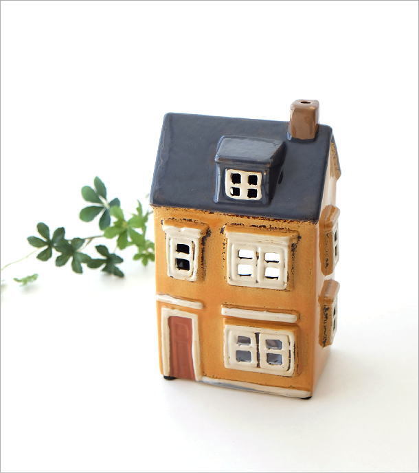 キャンドルホルダー 陶器 家 おしゃれ 北欧 おうち 置き物 置物