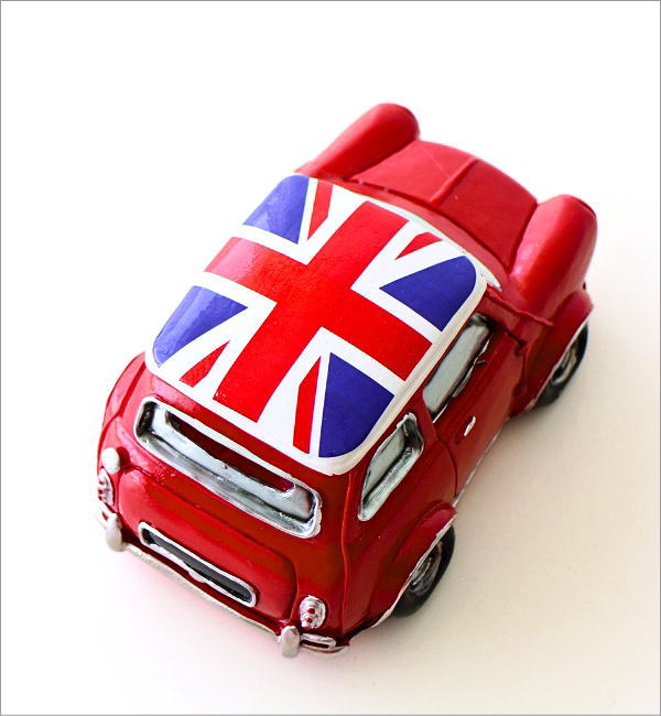 貯金箱 車 置物 オブジェ おしゃれ かわいい 500円玉 ミニクーパー