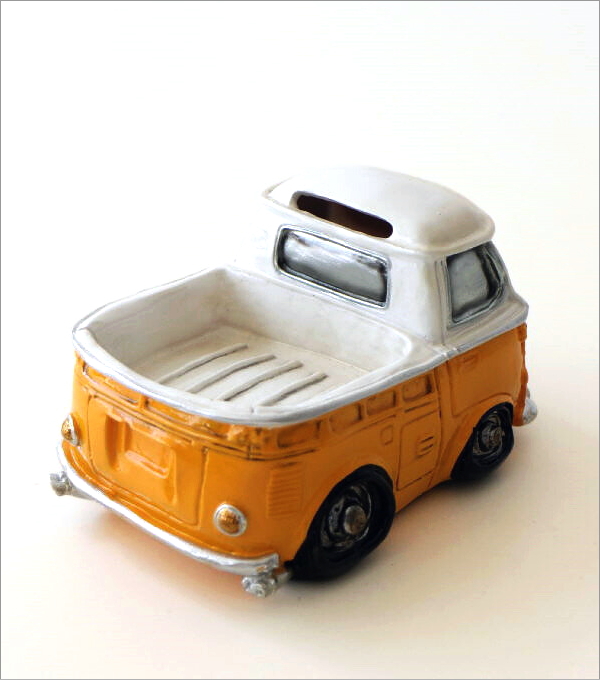 貯金箱 車 置物 オブジェ おしゃれ かわいい 500円玉 バン トラック