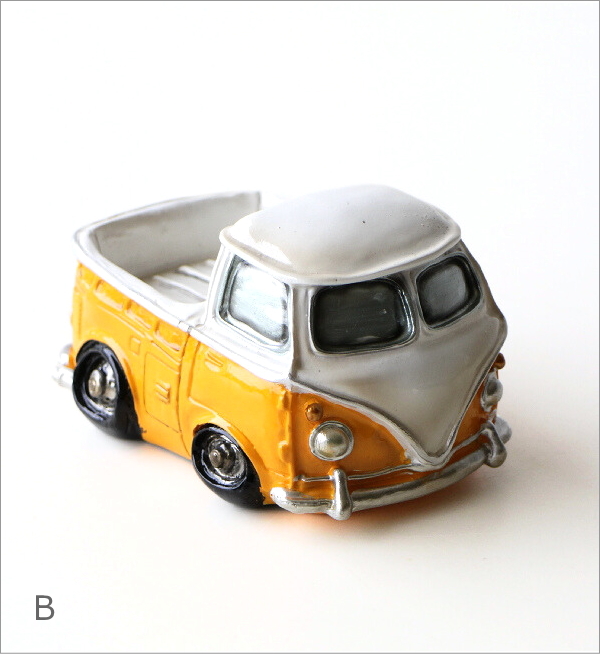 貯金箱 車 置物 オブジェ おしゃれ かわいい 500円玉 バン トラック