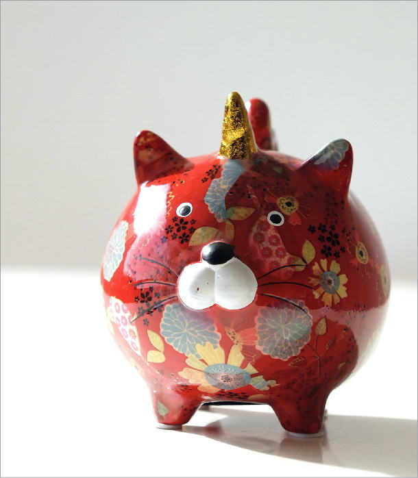 貯金箱 おしゃれ かわいい 陶器 ネコ 猫 オブジェ 置物 置き物 可愛い