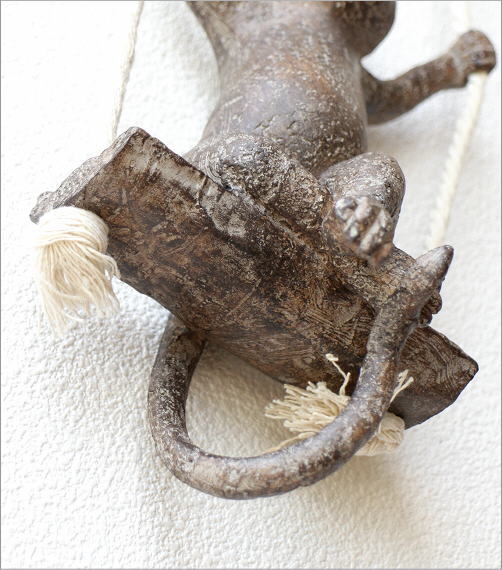 オブジェ おしゃれ 壁掛け ねこ かわいい ウォールデコ 吊り下げ