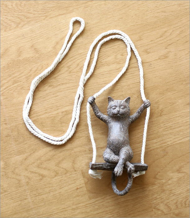 オブジェ おしゃれ 壁掛け ねこ かわいい ウォールデコ 吊り下げ