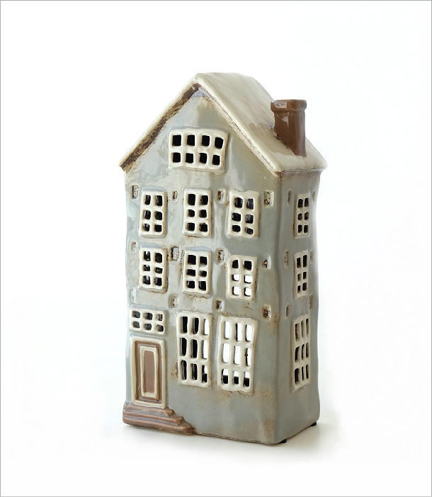 キャンドルホルダー 陶器 家 おしゃれ 北欧 おうち 置き物 置物