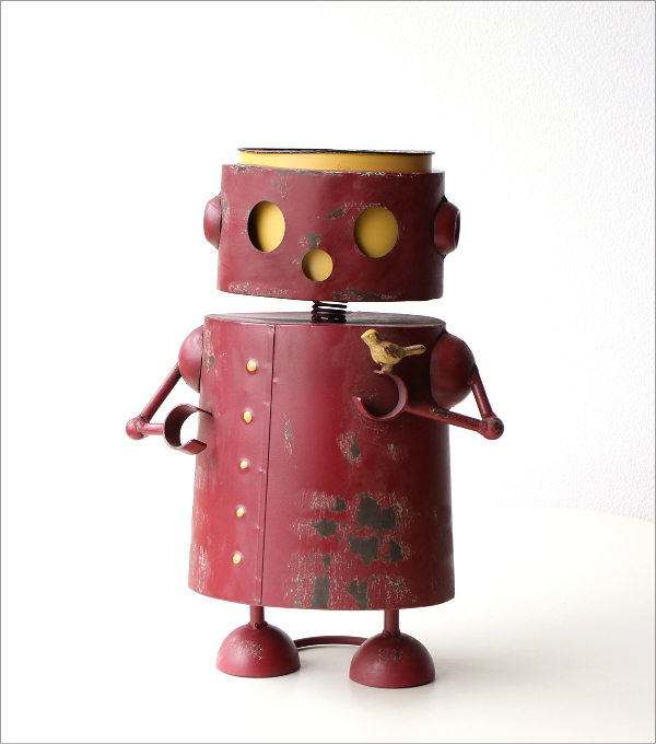 植木鉢 かわいい ブリキ ロボット 鉢 5号 おしゃれ オブジェ 置物