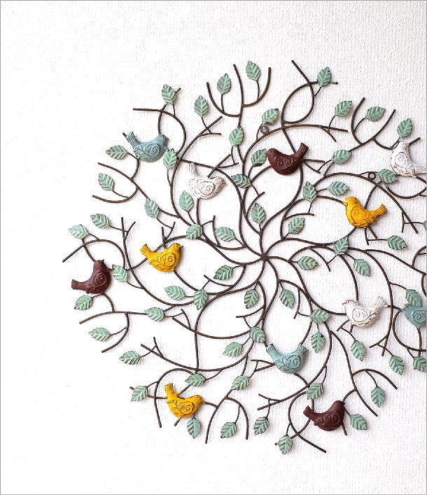 壁飾り おしゃれ リース バード 玄関 壁掛け かわいい アンティーク