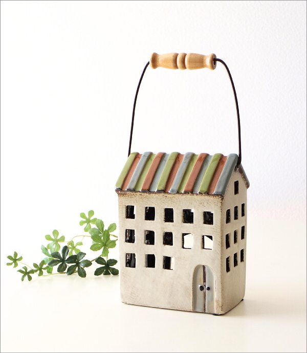 キャンドルホルダー 家 おうち 陶器 アンティーク 北欧 おしゃれ 屋外