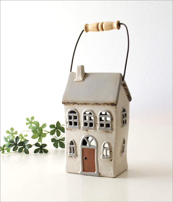 キャンドルホルダー 家 おうち 陶器 アンティーク 北欧 おしゃれ 屋外