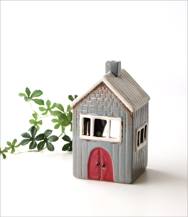 キャンドルホルダー 陶器 家 おしゃれ 北欧 おうち 置き物 置物