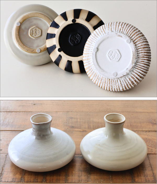 一輪挿し 陶器 花瓶 おしゃれ 枝物 ドライフラワー 生花 可愛い 北欧