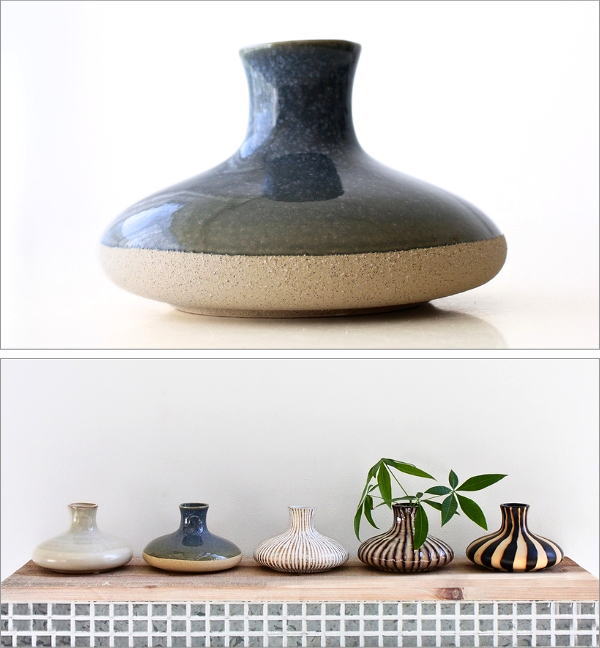 一輪挿し 陶器 花瓶 おしゃれ 枝物 ドライフラワー 生花 可愛い 北欧