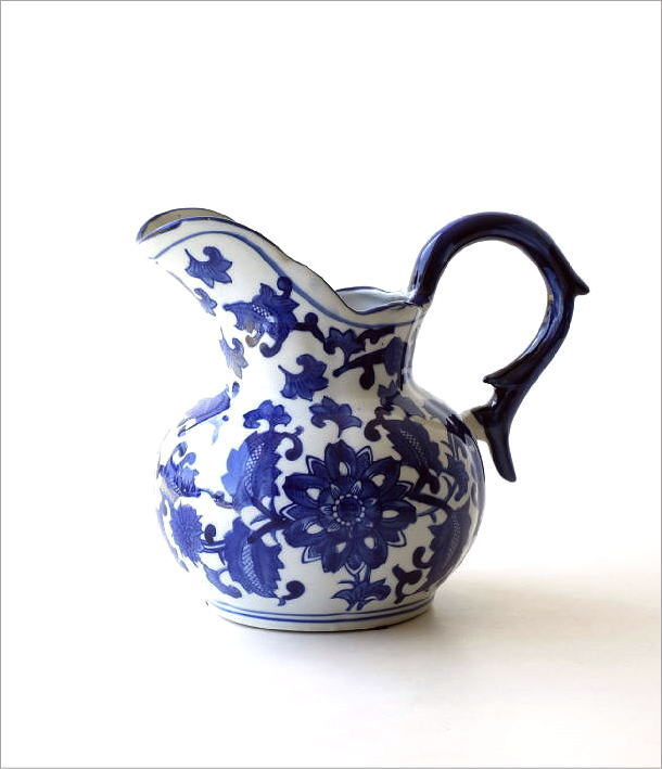 フラワーベース 花瓶 花びん 陶器 花器 おしゃれ シノワズリ