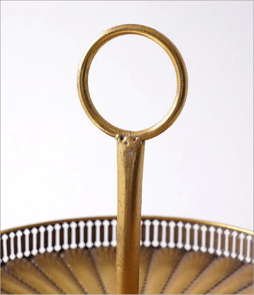 トレー トレイ 2段 アイアン おしゃれ アンティーク調 大きい