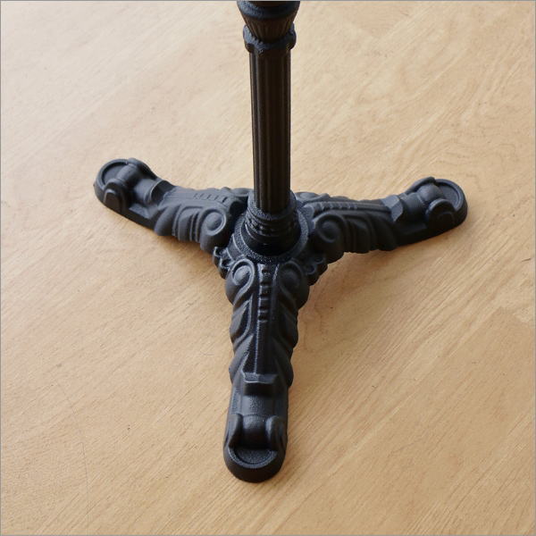 カフェテーブル 大理石 丸 1本脚 高さ60cm コンパクト コーヒー