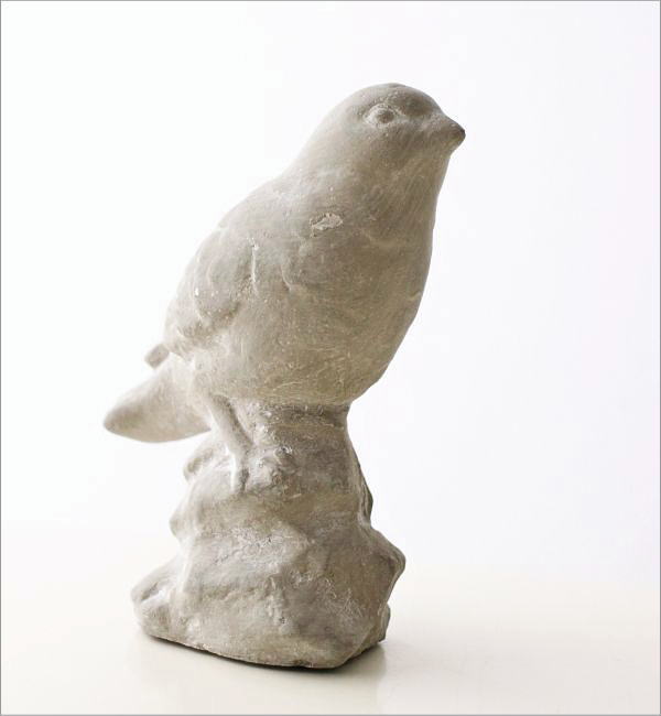 バード 鳥 置物 オブジェ おしゃれ かわいい ガーデン セメント 庭