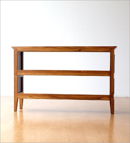 オープンラック 木製 スリム 3段 卓上 収納棚 文庫本 本棚 無垢