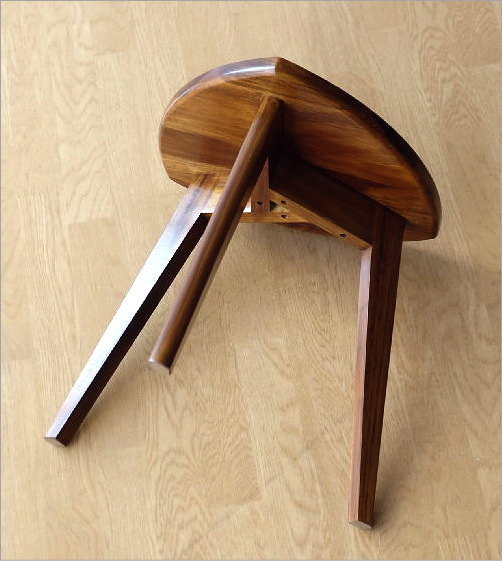 未使用 スツール テーブル 三角形 チーク材 無垢材 椅子 花台 おしゃれ スツール テーブル 木製 天然木 無垢 おしゃれ 三角形 ウッド モダン