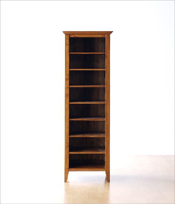 スリッパラック 8足 おしゃれ 収納 木製 棚 チーク材 スリム 収納棚