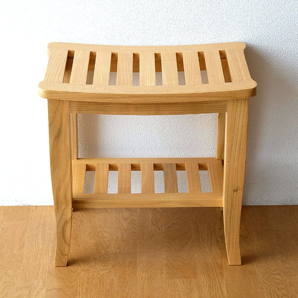 新生活を彩るシンプルな木製/ベンチ/スツールチェア/ウォルナットカラー スツール おしゃれ 一人掛け 一人用 天然木 無垢材 下棚付き