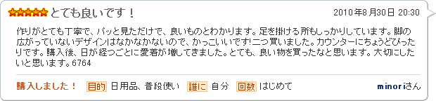 とても良いです!