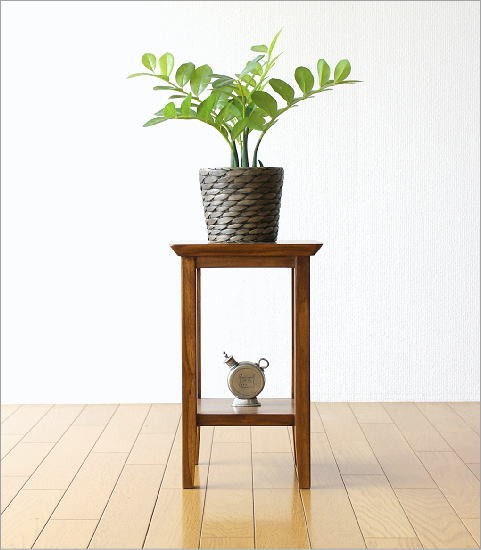 花台 木製 室内 おしゃれ フラワースタンド 玄関 リビング 花瓶台 鉢台 