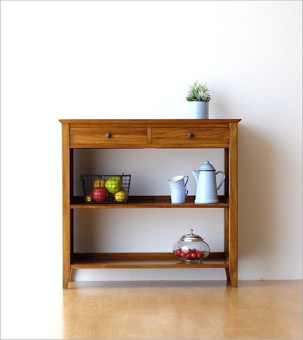 収納ラック 木製 棚 シェルフ キッチンカウンター 収納 完成品