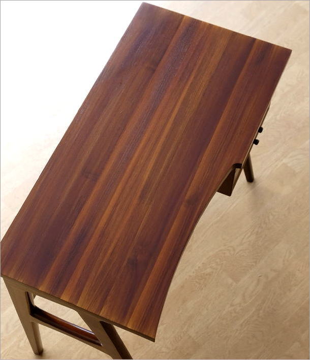 デスク 机 木製 パソコンデスク 無垢 天然木 シンプル 北欧 モダン