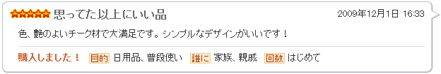思ってた以上にいい品