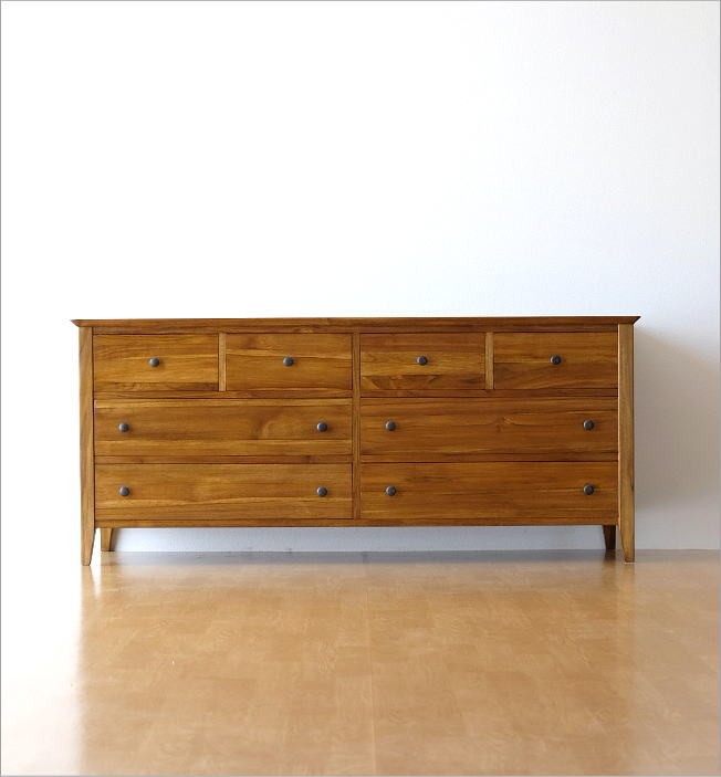 チーク無垢材】◇ワイドチェスト◇雰囲気抜群◇程度良好！