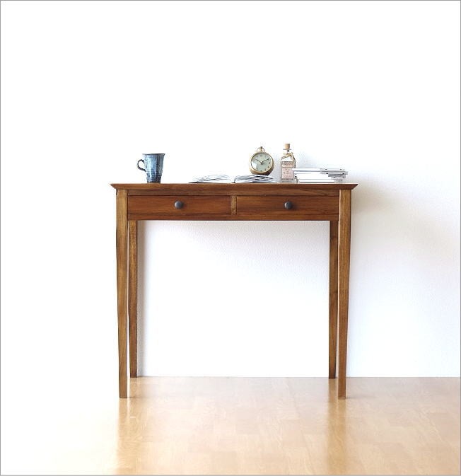 デスク 机 木製 おしゃれ 幅80 パソコンデスク コンパクト スリム