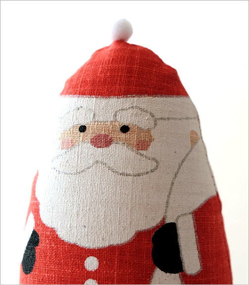サンタ 置物 置き物 オブジェ サンタクロース クリスマス 卓上 飾り かわいい 和風 インテリア 麻人形 サンタさん
