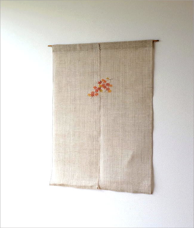 のれん 暖簾 おしゃれ 麻 リネン 麻のれん 和風 和柄 間仕切り 麻100