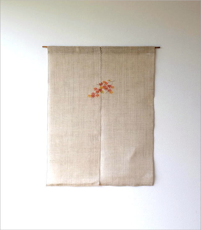 のれん 暖簾 おしゃれ 麻 リネン 麻のれん 和風 和柄 間仕切り 麻100