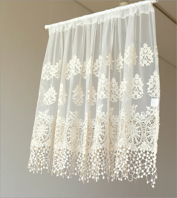 Si- ̗̀ ♡ ̖́-】レースカフェカーテン ご案内用 Si- ̗̀ ♡ ̖́-】レース