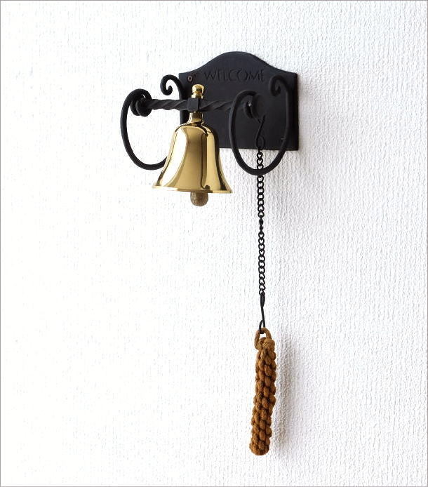 ベル 呼び鈴 真鍮 玄関 おしゃれ インテリア かわいい 店舗 アイアン