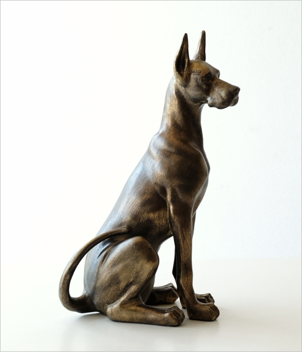 犬　ドーベルマン　リアル　ジョックライン 高さ約88cm イタリア製 ドーベルマン 置物 犬 リアル オブジェ 玄関 ウェルカム おしゃれ 高さ