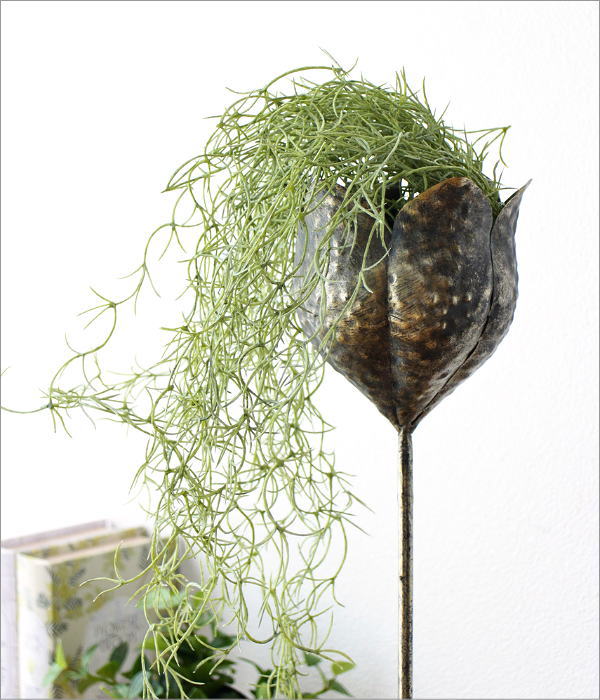 鉢カバー アイアン アンティーク風 高台 レトロ おしゃれ プランター