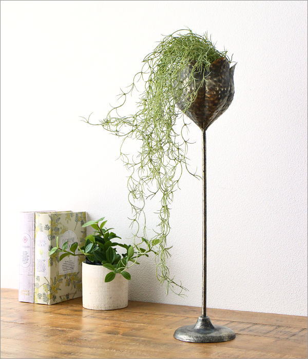 鉢カバー アイアン アンティーク風 高台 レトロ おしゃれ プランター