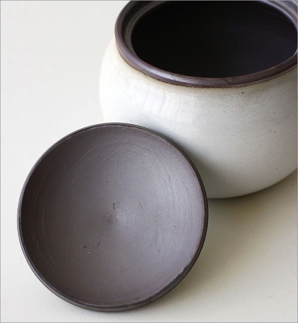 超レア 日本製 50's-60's Salt&Pepper 陶器 調味料入れ 保存容器 陶器 蓋付き 萬古焼 日本製 キャニスター 梅干し入れ 漬物