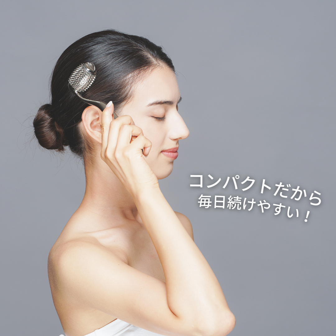 美容鍼ローラー 美顔ローラー コンパクト 毎日ケア ダイエット アンチエイジング