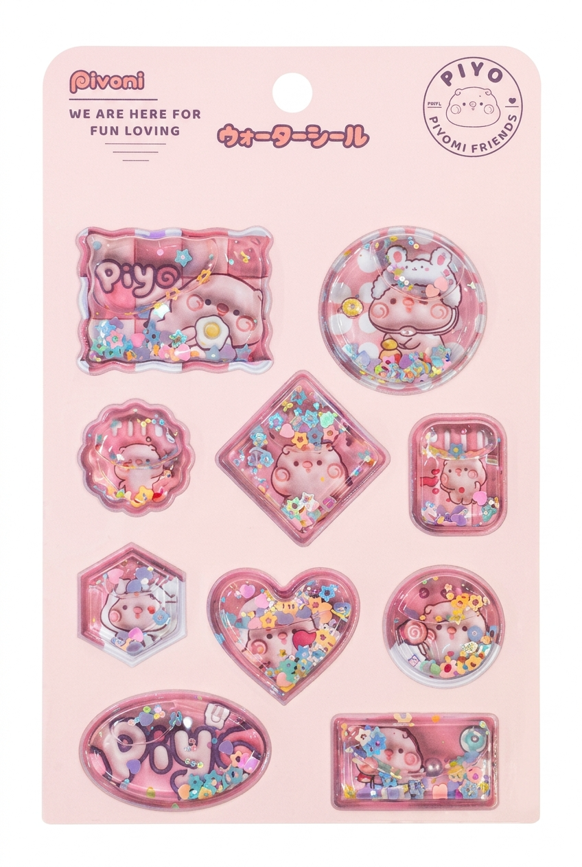 ボンボンドロップ、うるちゅる、ストーン、ぷくぷくシール、ウォーターシール等 ヒロ・コーポレーション ちゅるちゅるシール ぷくぷくシール