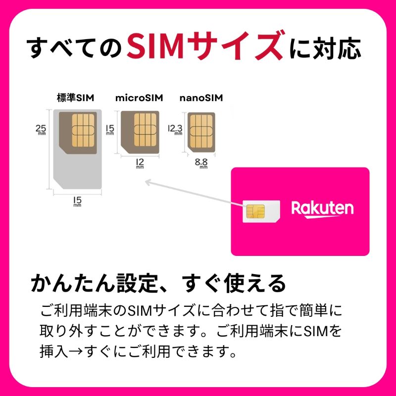 sim サイズ 対応 マルチカット ナノsim マイクロsim