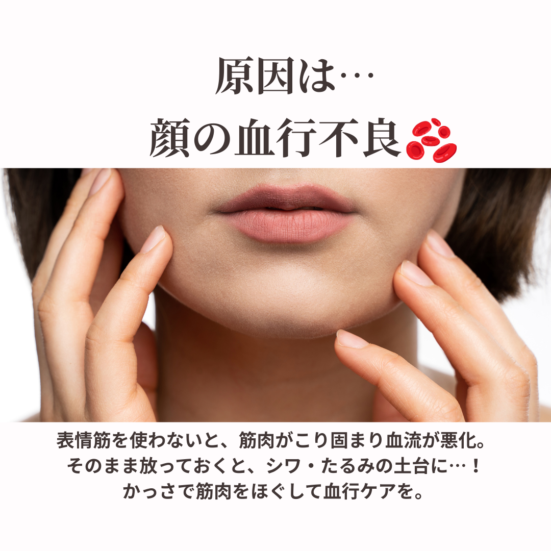 かっさ カッサ フェイスポインター トリプルロッド トリプルスティック ポスポス棒 ポスポス 顔のむくみ 原因 血行不良 リンパ流れ こり 解消 小顔ケア フェイスマッサージ かっさスティック